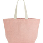 Soft washed jute beach bag