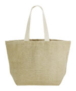 Soft washed jute beach bag - Image 3