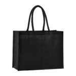 Natural starched jute classic shopper