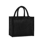 Natural starched jute midi tote
