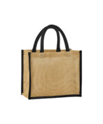 Natural starched jute midi tote - Image 4