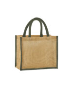 Natural starched jute midi tote - Image 2