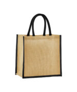 Natural starched jute mini gift bag - Image 2