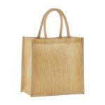 Natural starched jute mini gift bag