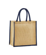 Natural starched jute mini gift bag - Image 3