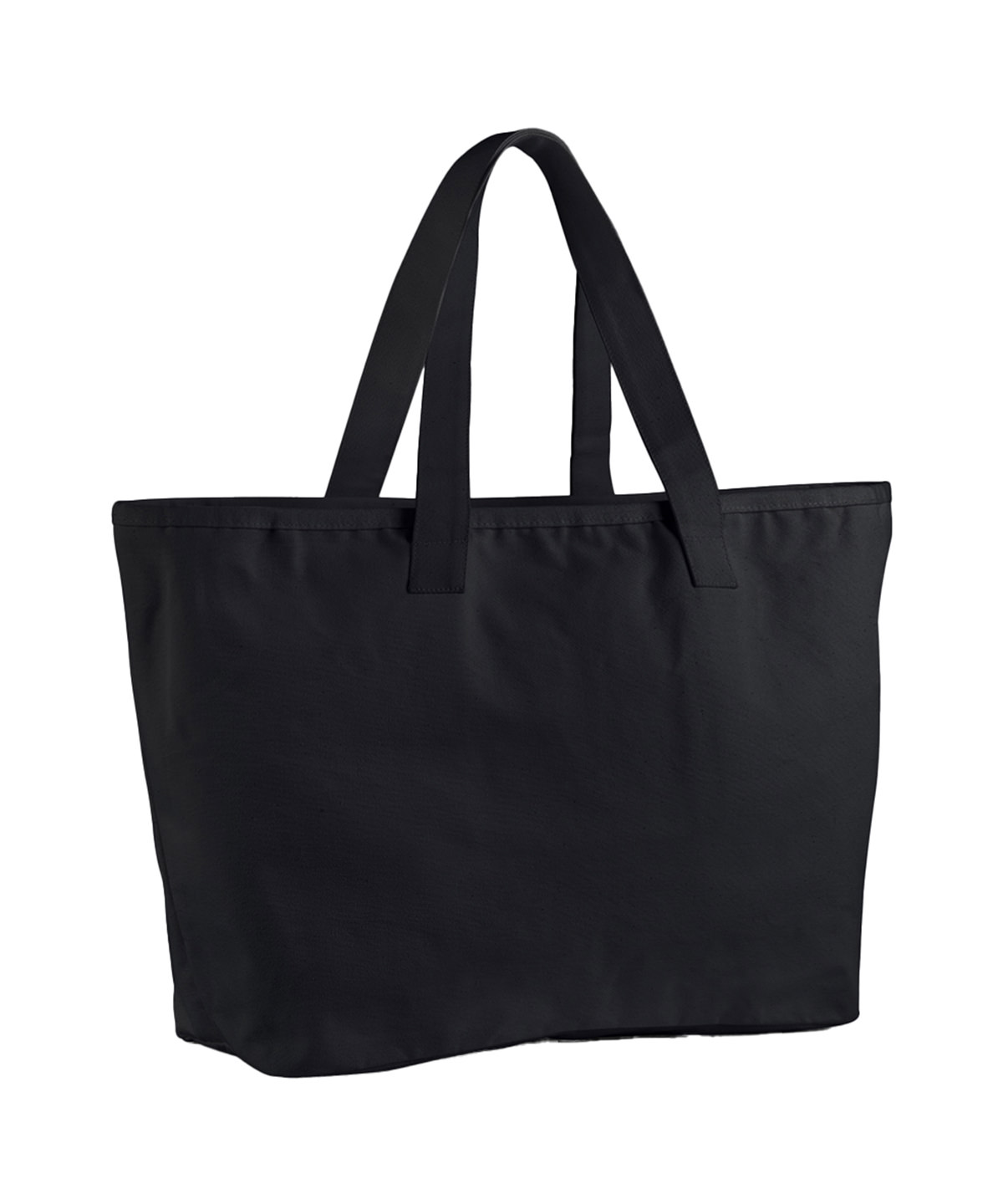 WM606_Black_FT Oversized heavy duty canvas tote bag - Image 1