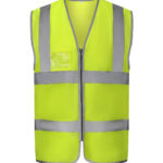 Hi-vis zip ID reflective border waistcoat (HVW103)