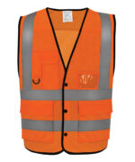 Hi-vis superior open mesh button waistcoat (HVW860) - Image 2