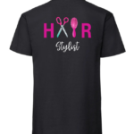 Harlow College Level 1 Hair Softstyle™ adult ringspun t-shirt - Black - GD001