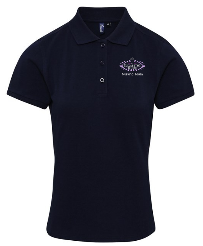 NURSING POLO St. Elizabeth’s – NURSING TEAM – PR632 Women's Cool Polo – Navy***Non Returnable - Image 1