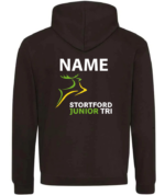 Stortford Junior Tri -  JH003 Contrast Hoodie  – BLACK/GOLD *NON REFUNDABLE - Image 2